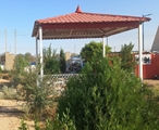 ساخت آلاچیق در محوطه بیمارستان شهدای سلامت جهت رفاه حال همراهان بیمار 