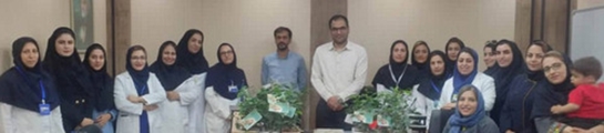 آیین تجلیل از ماماهای بخش زایشگاه بیمارستان شهدای سلامت 